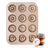 Beasea molde para donas 12 cavidades, formato normal, ideal para hornear en casa.