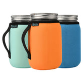Beautyflier funda neopreno para tarro Mason 32oz boca regular, mantiene la bebida fría.