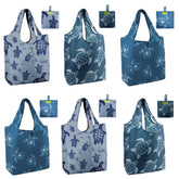 BeeGreen bolsas reutilizables con tortugas marinas para compras grandes