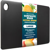Tabla Belwares de corte compuesta negra pizarra para cocina.