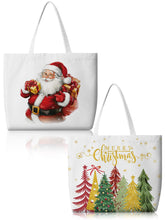 Bencailor bolsa navideña con Santa Claus, ideal para compras festivas.