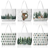 Bencailor bolsa tote con árbol navideño para compras sostenibles.