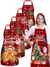 Delantal navidad con bolsillos para utensilios a mano