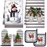 Bencailor servilletas de cocina con muñeco de nieve, decorativas y prácticas para secar.