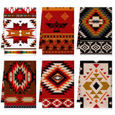 Toallas Bencailor con diseño azteca; juego de seis para decorar y secar la vajilla