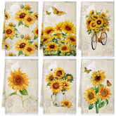 toalla de cocina Bencailor con girasol para secar platos rápidamente