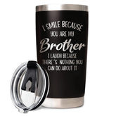 BeneCharm vaso térmico de 20 onzas, ideal como regalo práctico para hermano.