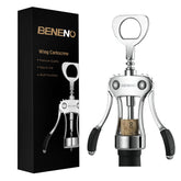 Beneno abridor vino, ala ergonomica, facilita un agarre cómodo para abrir rápidamente