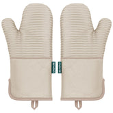 Manoplas Beneno para horno, paquete doble, resistente hasta 500 °F, ideal para bandejas