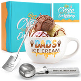 Benjika cuenco cerámico para helado, duradero y apto para microondas.