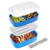 Bentgo Classic bento de tres compartimentos para almuerzos equilibrados en la oficina.