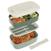 Bentgo Classic con conjunto de cubiertos integrado para comidas rápidas en la oficina