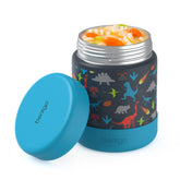 Bentgo Kids tarro de comida inoxidable 11oz, diseño para dinosaurio, libre de derrames.