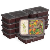 Bentgo Prep: conjunto de veinte recipientes de dos compartimentos para llevar comidas al trabajo.