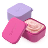 Bentgo Sidekicks cuencos de 2,6 onzas lavanda para salsas y dips en loncheras