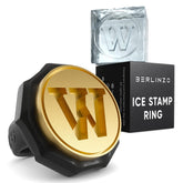 Berlinzo Sello de hielo en forma de letra W para cubos personalizados y elegantes.
