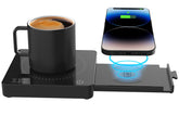Besbule calentador de tazas con carga inalámbrica 15W mantiene la bebida caliente y carga.