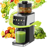 Bestome exprimidor en frío con boca ancha facilita jugos de frutas enteras.
