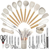 BESTZMWK set de utensilios de cocina 35 piezas sobre encimera