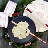 Bethany Housewares Lefse Starter Kit con plancha antiadherente para hornear lefse sin esfuerzo.