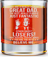 Vaso BETHEGIFT para papá, whisky de 10 onzas, ideal para regalo.