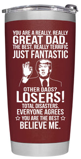 BETHEGIFT tumbler de acero inoxidable con doble pared, mantiene temperatura.