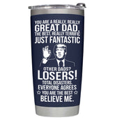 BETHEGIFT tumbler azul marino 20oz mantiene bebidas frías o calientes.