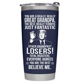 bethegift vaso térmico abuelo 20oz azul marino para mantener bebidas a la temperatura