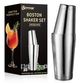 BETTFOR coctelera Boston 18oz para mezclar con estabilidad profesional.