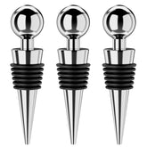 BETTFOR tapon vino 3 piezas plata, sellado para conservar frescura.