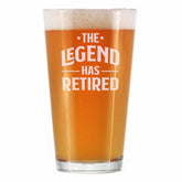 Bevvee Leyenda Se Retira, vaso de cerveza 16oz, ideal para despedidas