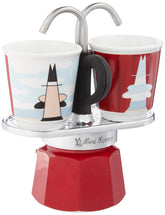 Cafetera Moka Bialetti Mini Express Magritte para café rápido en casa