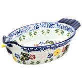 Bicuzat pie pan mariposas azul, ideal para hornear pasteles y postres vistosos.