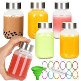 Botellas BIGIVACA de vidrio con tapas de acero, almacenamiento seguro y sin fugas.