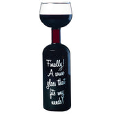 BigMouth Inc copa-botella-vino gigante para botella de 750 ml, ideal para reuniones.