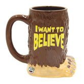 BigMouth Inc Taza Big Foot I Want to Believe con diseño Sasquatch para despertar con humor