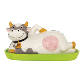 BigMouth Inc Udderly Buttery Butter Dish, tapa de vaca destacando su humor en la cocina