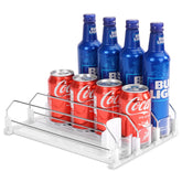 BingoHive organizador de latas para nevera con empuje automático, acceso rápido a bebidas