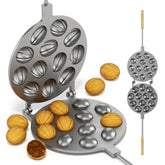 BIOL molde oreshki 12 cavidades para hornear galletas de nuez, preparación eficiente.