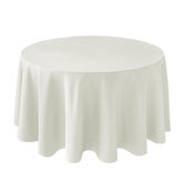 Mantel redondo texturizado Biscaynebay marfil para cenas elegantes.