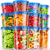 Conjunto BiuLeon 34oz, tapas giro, ideal para porciones y almacenamiento seguro.