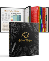 Libro de recetas BiuLeon con encuadernación de 3 aros para organizar tus platos favoritos.