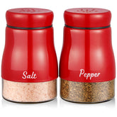 Bivvclaz Salero-Pimentero Rojo frente, diseño atractivo para la mesa diaria.