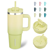 BJPKPK 30oz tumbler con asa, agarre ergonómico para viaje diario.