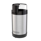 BLACK+DECKER molinillo frontal con tapa cerrada y diseño compacto, ahorro de espacio