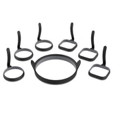 Blackstone Egg Ring Kit: anillos redondos y cuadrados para desayunos uniformes.