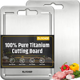 Tabla Blfichop de titanio con surco para jugos, ideal para carne y vegetales