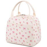 Bluboon bolsa de almuerzo en pana rosa para mantener la comida fresca en el trabajo