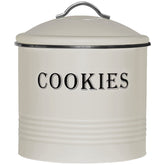 Blue Donuts tarro galletas vintage marfil para conservar dulces frescos