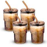 Vaso BLUEPOLAR tumbler de 13 oz en ámbar, ideal para bebidas frías o calientes.